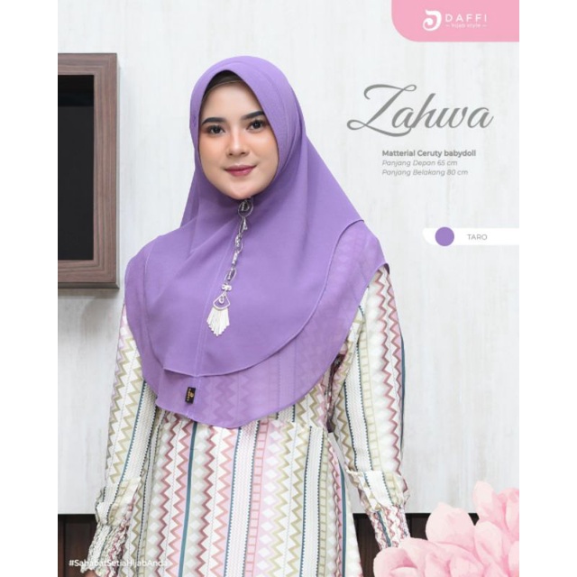 Khimar 2 layer Ori Daffi kode Zahwa