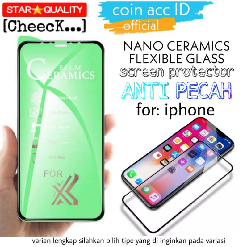 [FULL 9D] Tempered Glass (anti pecah) iphone X/Xs max/XR/11 Pro max/8 plus/7 plus/6/6s SCREEN GUARD