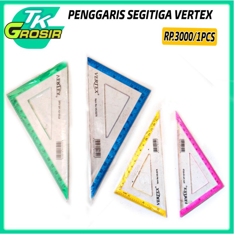 

1 pcs penggaris segitiga vertex/penggaris segitiga murah/penggarisan