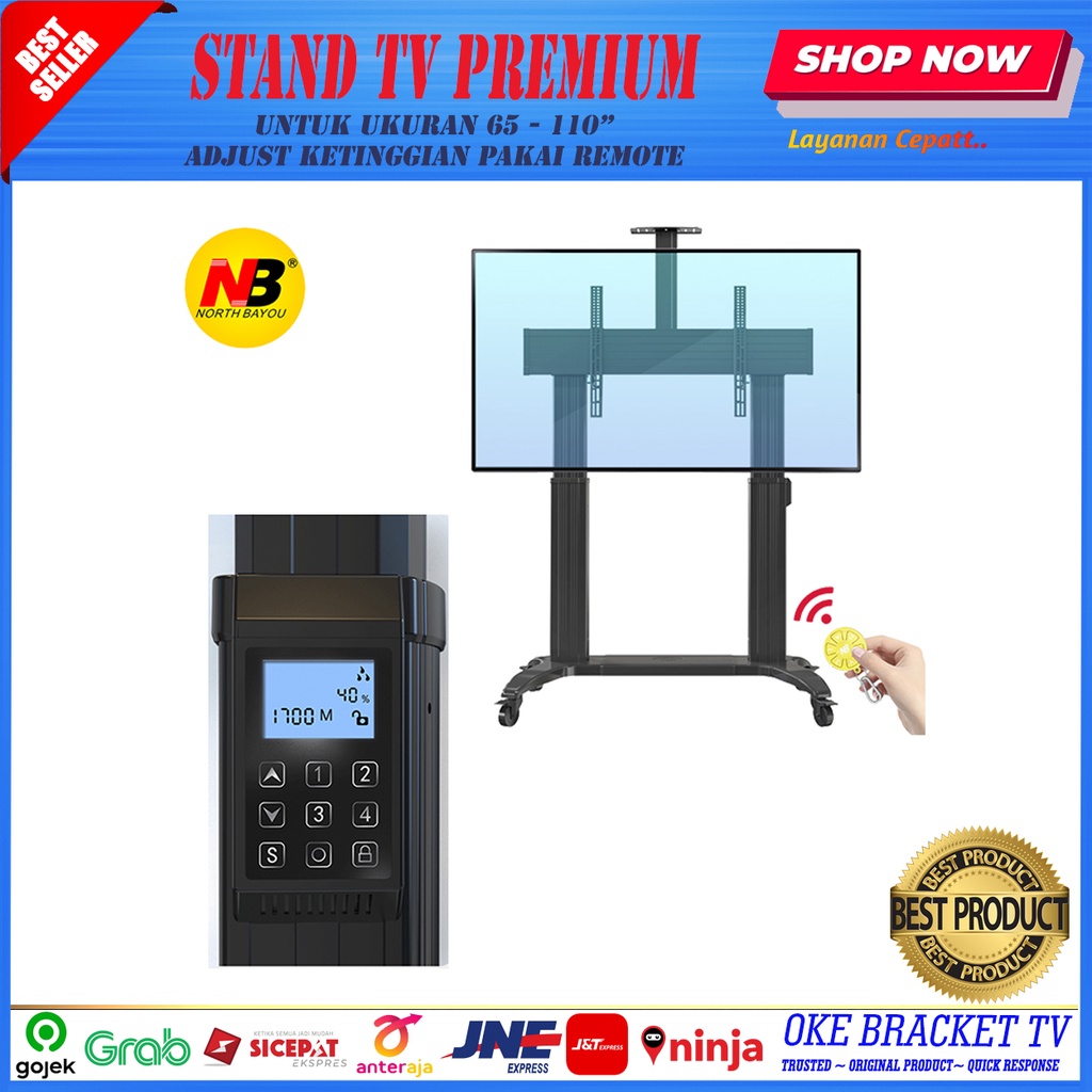 STANDING TV NB TW-100 MOTORIZED SIZE 60 - 100 INCH