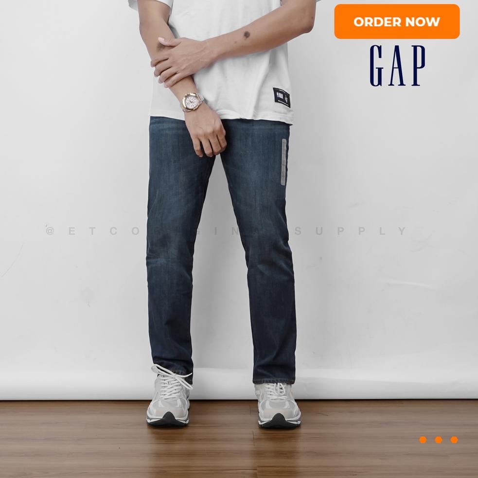Celana Jeans Pria GAP Mens Denim Standard Fit Indigo Wash "PEN.20Au22ᵟ"