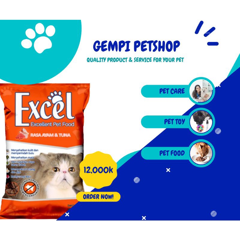 MAKAN KUCING EXCEL 500G ORANGE