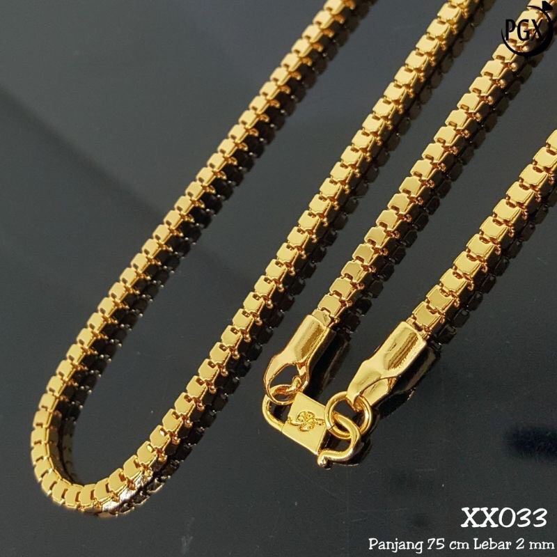 Kalung Milano panjang 45cm Bahan Xufing Anti Karat/Luntur Kalung Wanita