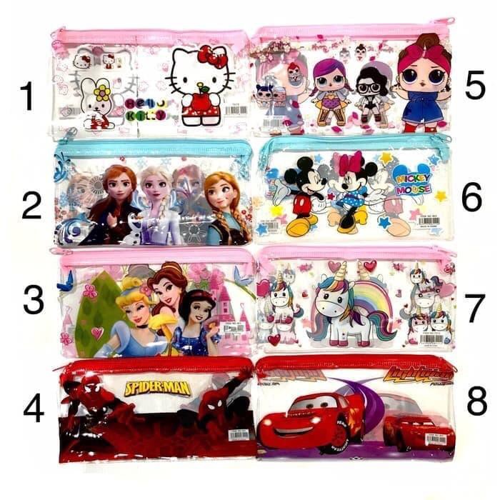 

Tempat Pensil Karakter Anak Kotak Alat Tulis Souvenir stationery ziper