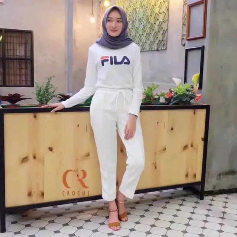 Celana Doty Basic Pants Scuba / Luna Cubit Tali Scuba / Celana Doty
