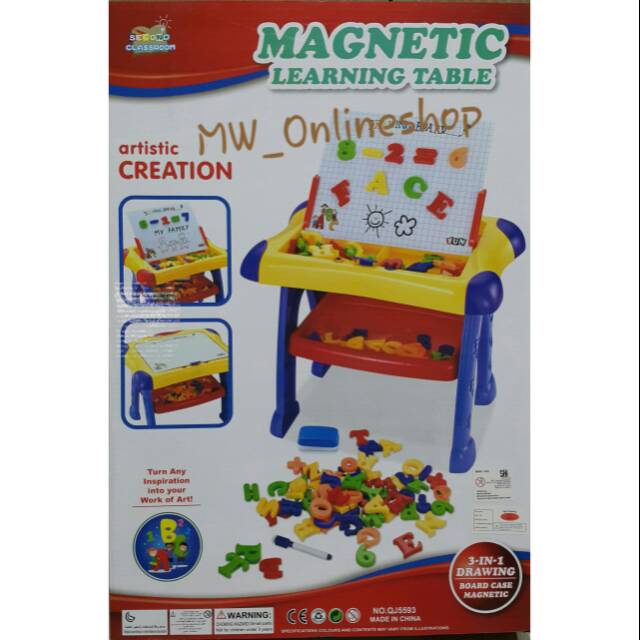 

Magnetic Learning Table/Papan Tulis Huruf Magnet/Mainan Edukasi