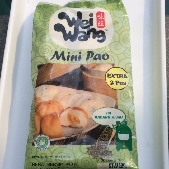 

Minipao isi kacang hijau Weiwang