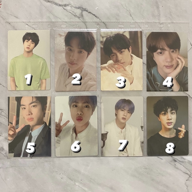 BTS jin seokjin mpc mini photocard pc official lys love yourself japan jp ring mots armykit pajamas 