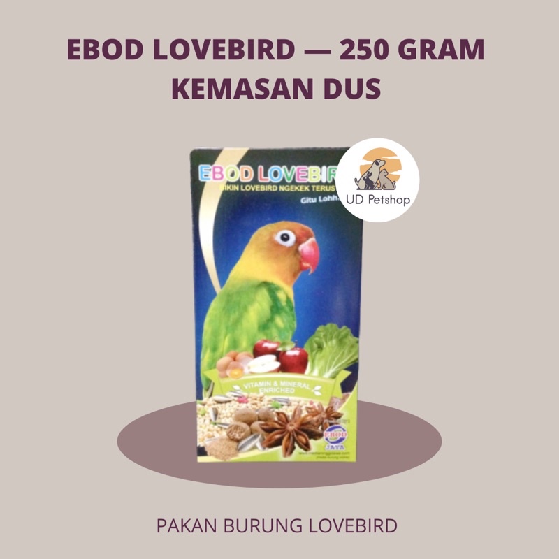 Ebod Lovebird - Ebod Love Bird Dus - Pakan Burung Lovebird