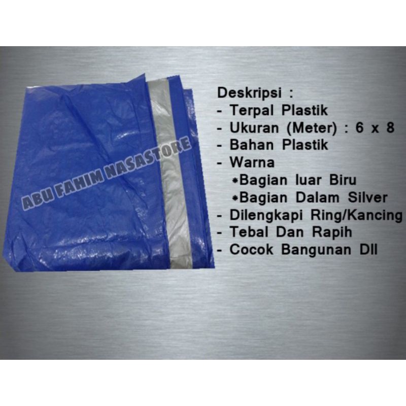 TERPAL PLASTIK A3 6 METER X 8 METER / 6x8 METER