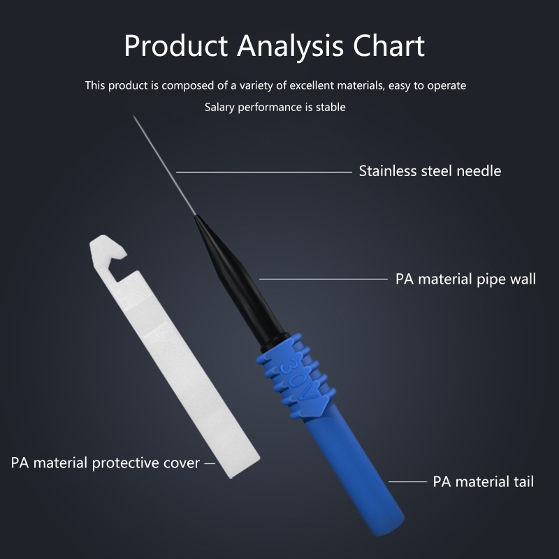 Btsg Isolasi Piercing Jarum Non destructive Pin Test Probes 4mm Banana Socket Mobil