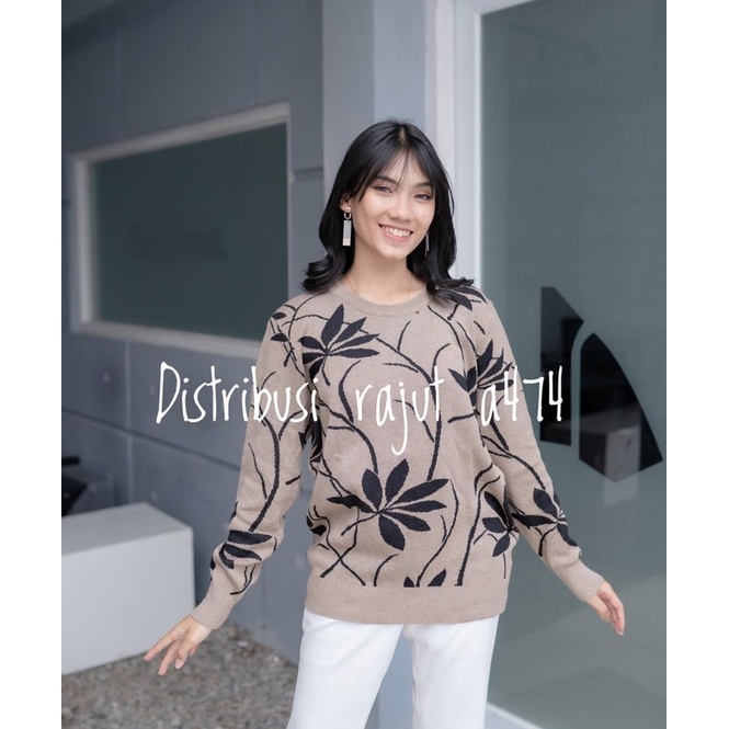 Monogram knit sweater Dale Pastel Dr a474