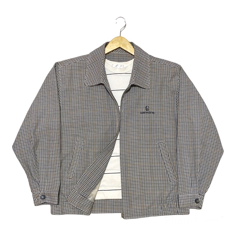 ✨New Stock 18 Februari 2022 ✨ Vintage Jacket  / Branded Harrington Jaket / Casual Thrift Bomber Jaket Second / Tartan Jacket / Jaket Bekas / Thrifting Jaket Casual Branded Original-Gianni Valentino🦉