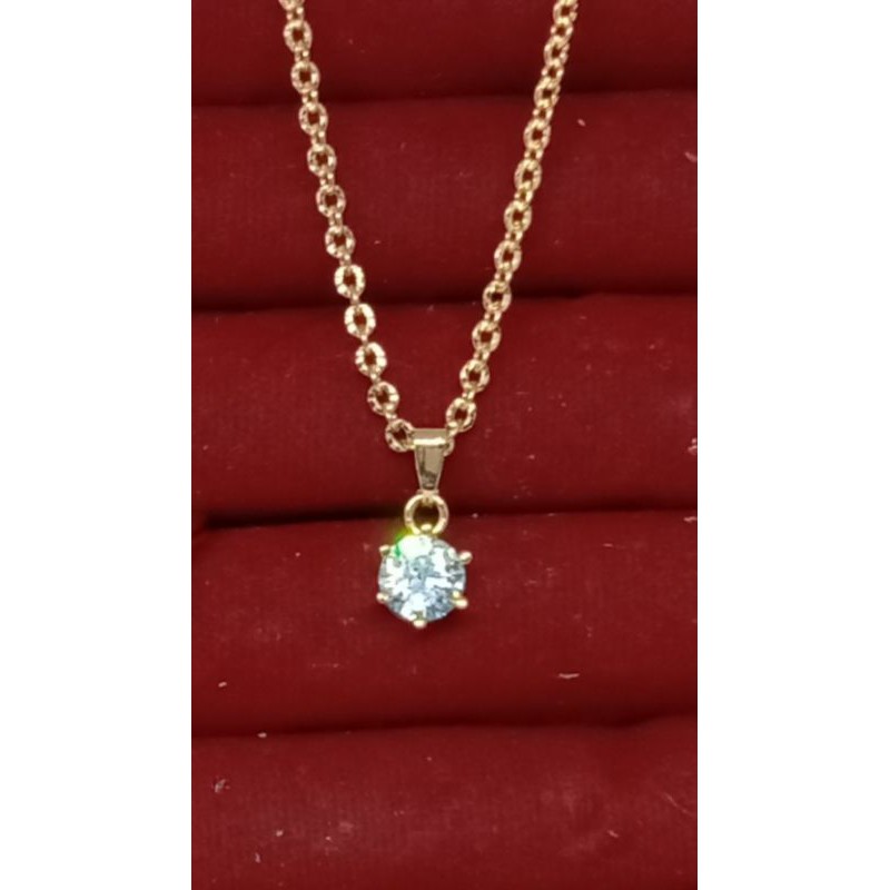 AL01. Xuping set wanita lapis emas dgn mata zircon