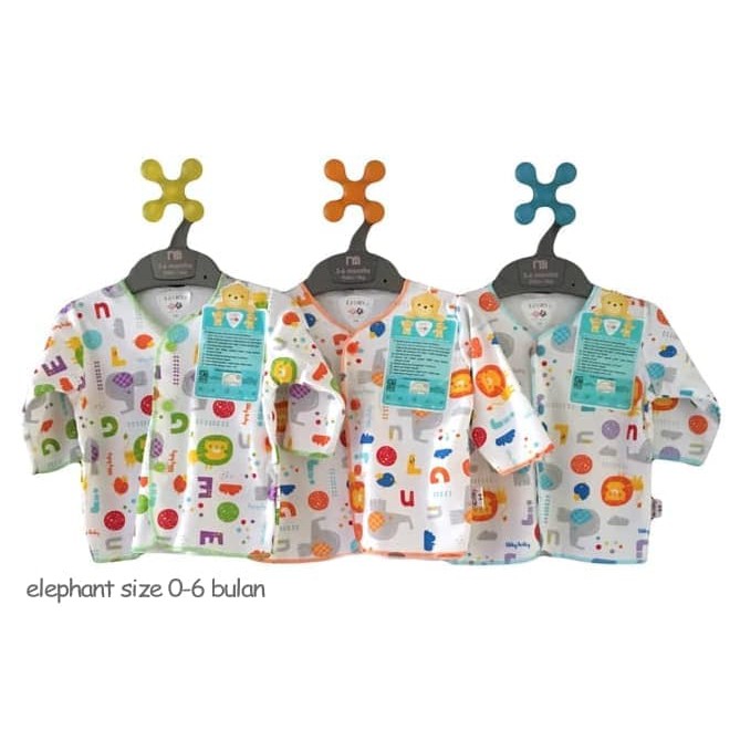LIBBY BAJU PANJANG MOTIF   SIZE 0 3 BULAN AM