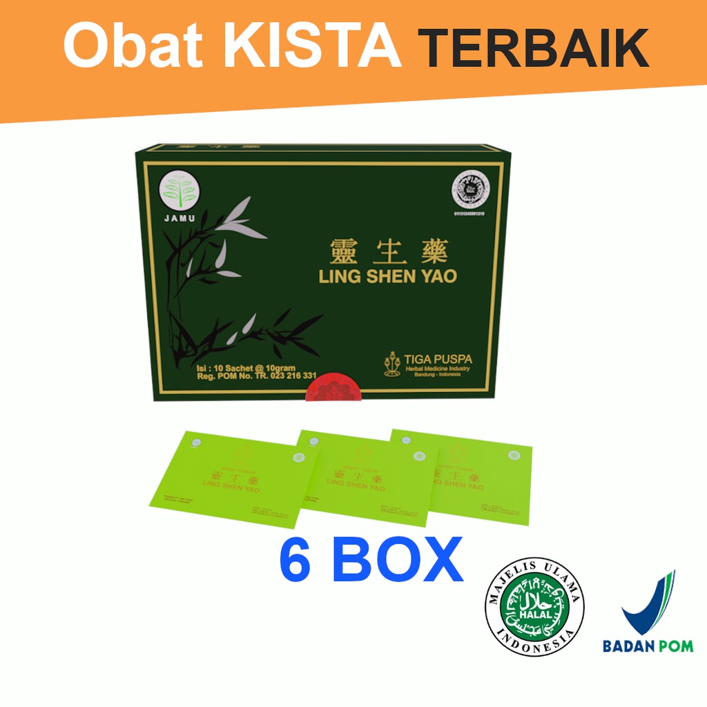 6 Box Obat  Kanker LING SHEN YAO Serbuk Harga Promo untuk  