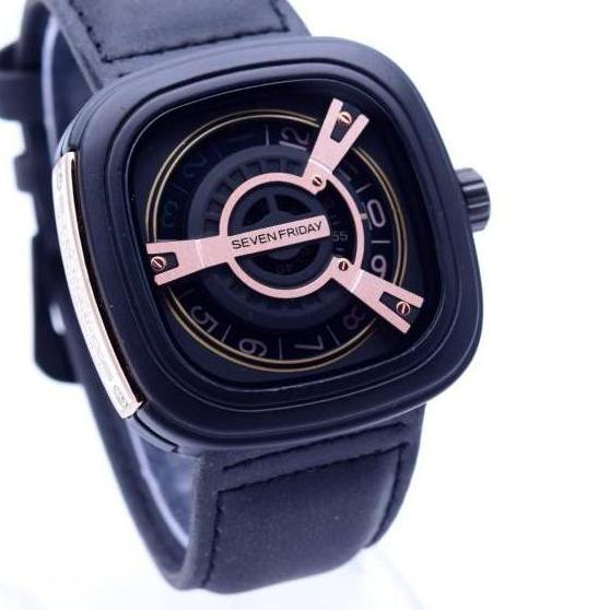 Jam Tangan Pria Seven"Friday M2 Tali Kulit Tebal –SYC.07Ap22n