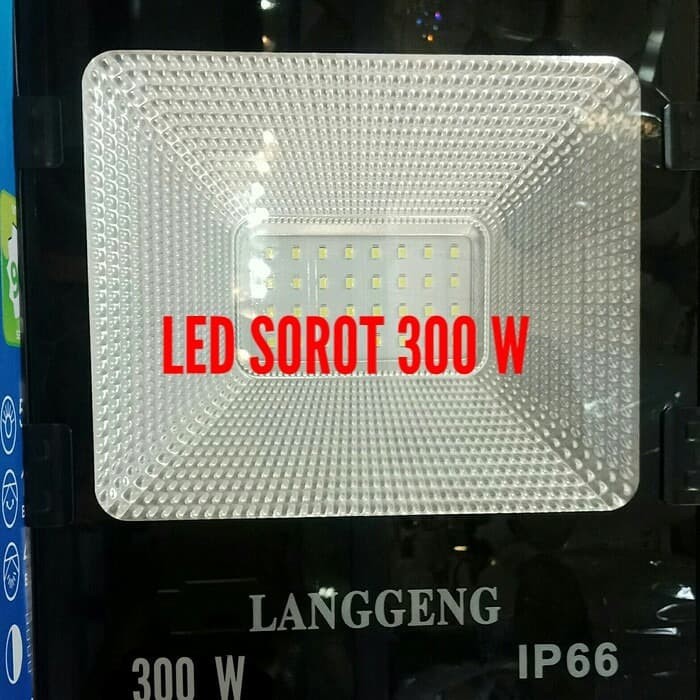 LAMPU SOROT/TEMBAK/FLOOD LIGHT 300 Watt , IP66 LANGGENG lampu proyek