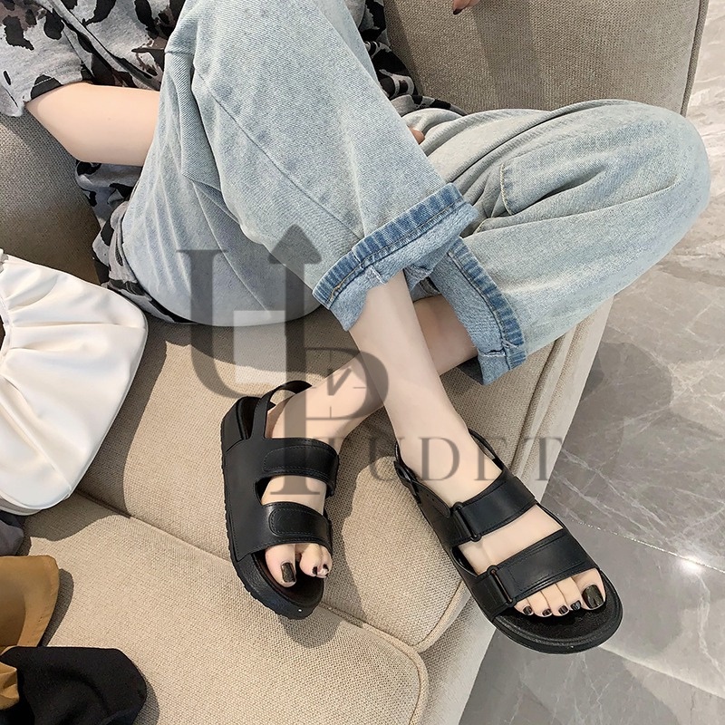 Tawana Tali 2021 Women Sandal Double Strap Casual Kekinian Cantik