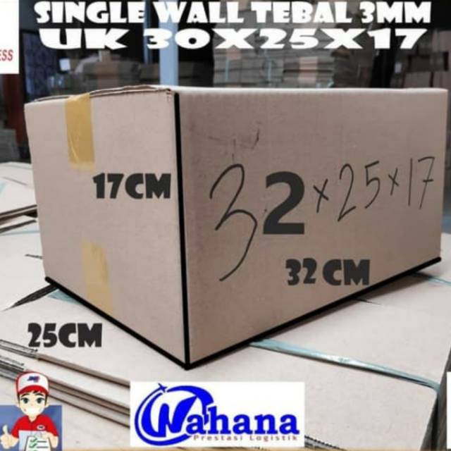 

kardus ukuran 32x25x17