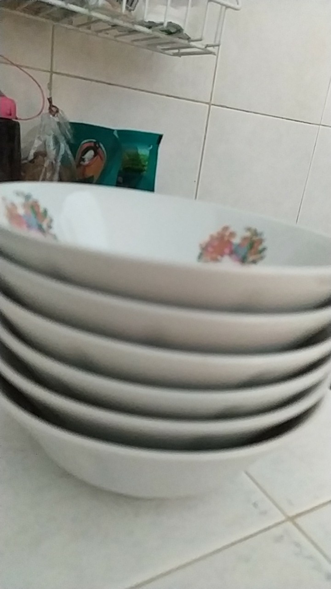 Mangkok Bakso Rrt / Skm  Motif Nyonya / Mangkok Bakso 4,75 