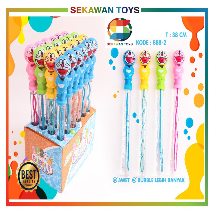 (BISA COD) Mainan Bubble / Bubble Sabun Stick Karakter Cartoon Tongkat Gelembung Busa Sabun Outdoor TERMURAH!!