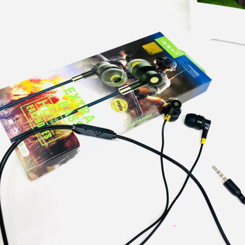 Handsfree All Brand R08 Super Extra Bass Packingan Mewah Promo Sen Handsfree Purebass