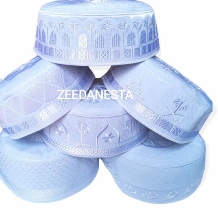 ● KOPIAH PECI PUTIH BULAT BUGIS MADINAH SUPER ☂