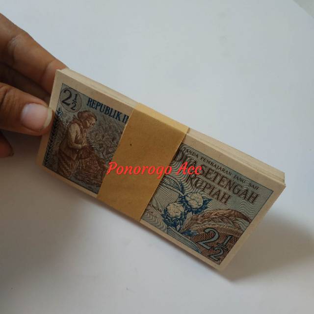 (Full Gress) Paket uang kuno uang mahar nikah 20 rupiah seri sandang pangan dan 10 rupiah seri bunga