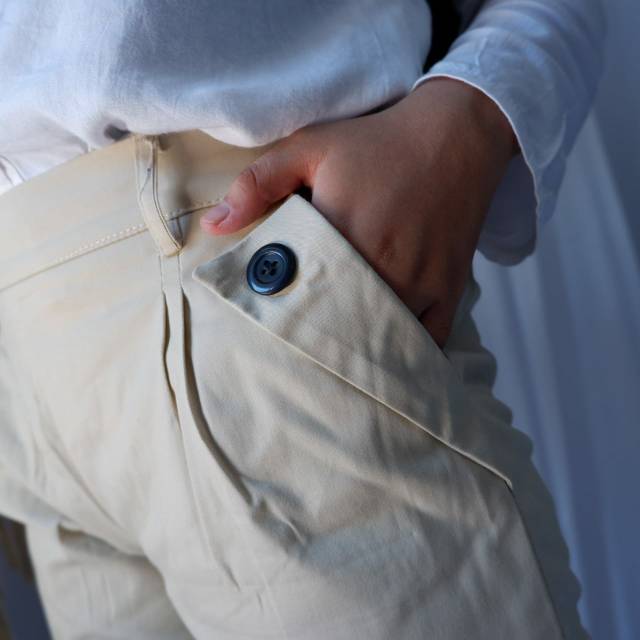 BAGGY PANTS TWILL STRETCH ALL SIZE VARIASI KANCING KANTONG