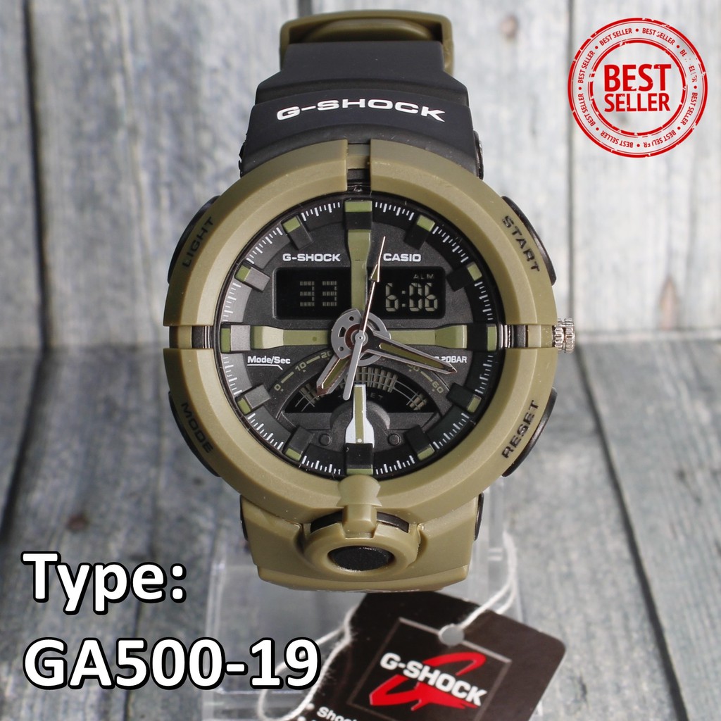 SPECIAL EDITION  Jam G-Shock Casio GA500 Hijau Green Army digital