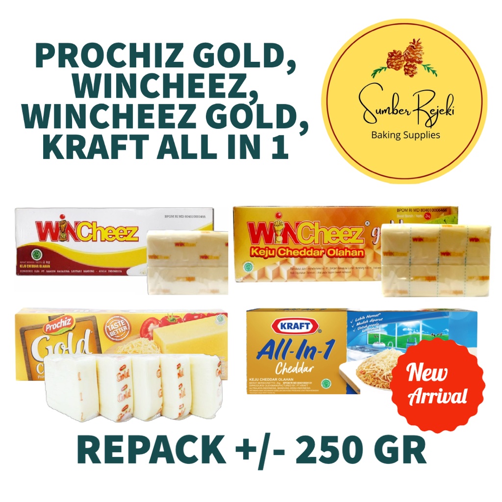 

Keju Prochiz Gold, Wincheez, Wincheez Gold, Kraft All in One, Anchor 250 Gr Berat Kurang Lebih