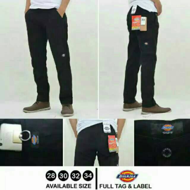 Celana chino Dickies ready hitam size 30 | celana panjang chino
