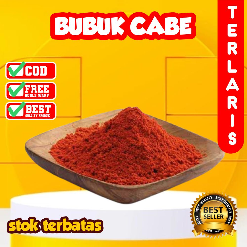 

BUBUK CABE CABAI KERING TERMURAH BUBUK CABE LEVEL 15 KOREA PEDAS KASAR SUPER PEDAS