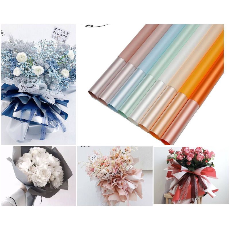 

Kertas Bunga Metalik 2 Warna Bi Color Metallic Cellophane Waterproof Cellophane Bi Color Kertas Bunga FREE PACKING