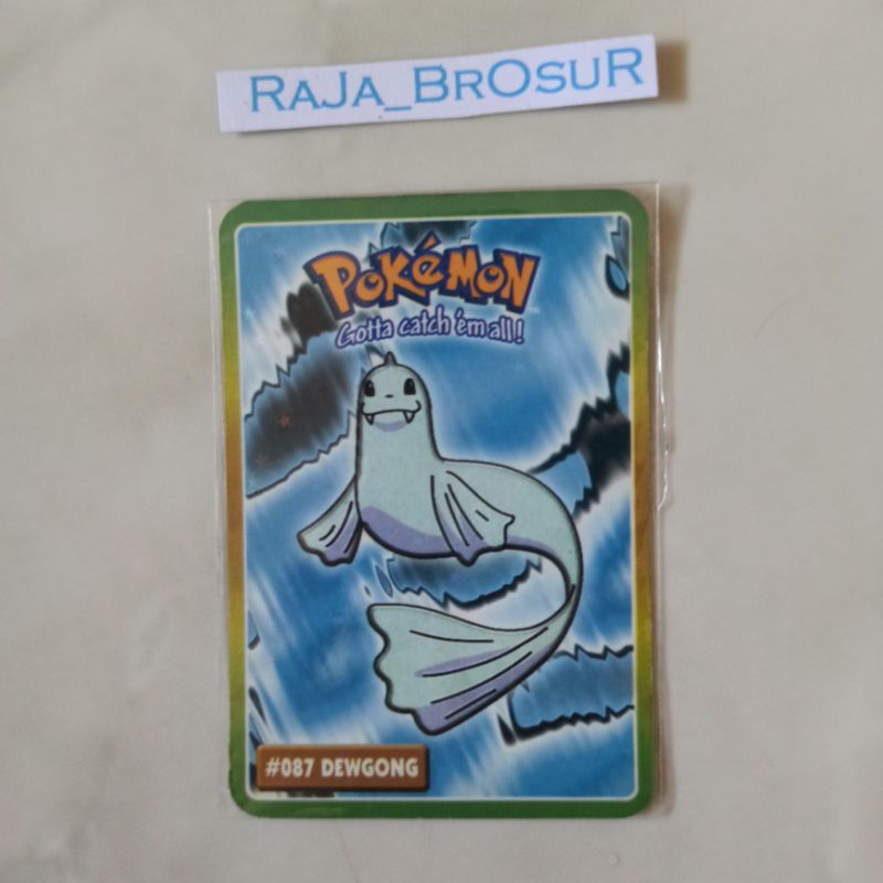 Kartu Stiker Mainan Jadul Langka Pokemon Indigo League-Kanto Region Gen1 Hadiah Cup Cup Pop CuCu Pop