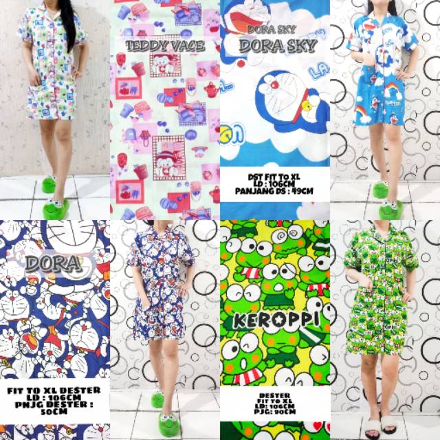 PIYAMA WANITA DESTER / LD 106CM / GESER BUAT LIHAT MOIFNYA / BAHAN BAGUS