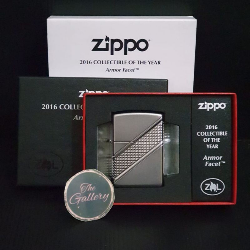 ⭐⭐⭐⭐⭐ 29151 ORIGINAL ZIPPO ARMOR FACET COLLECTIBLE OF THE YEAR  COTY 2016