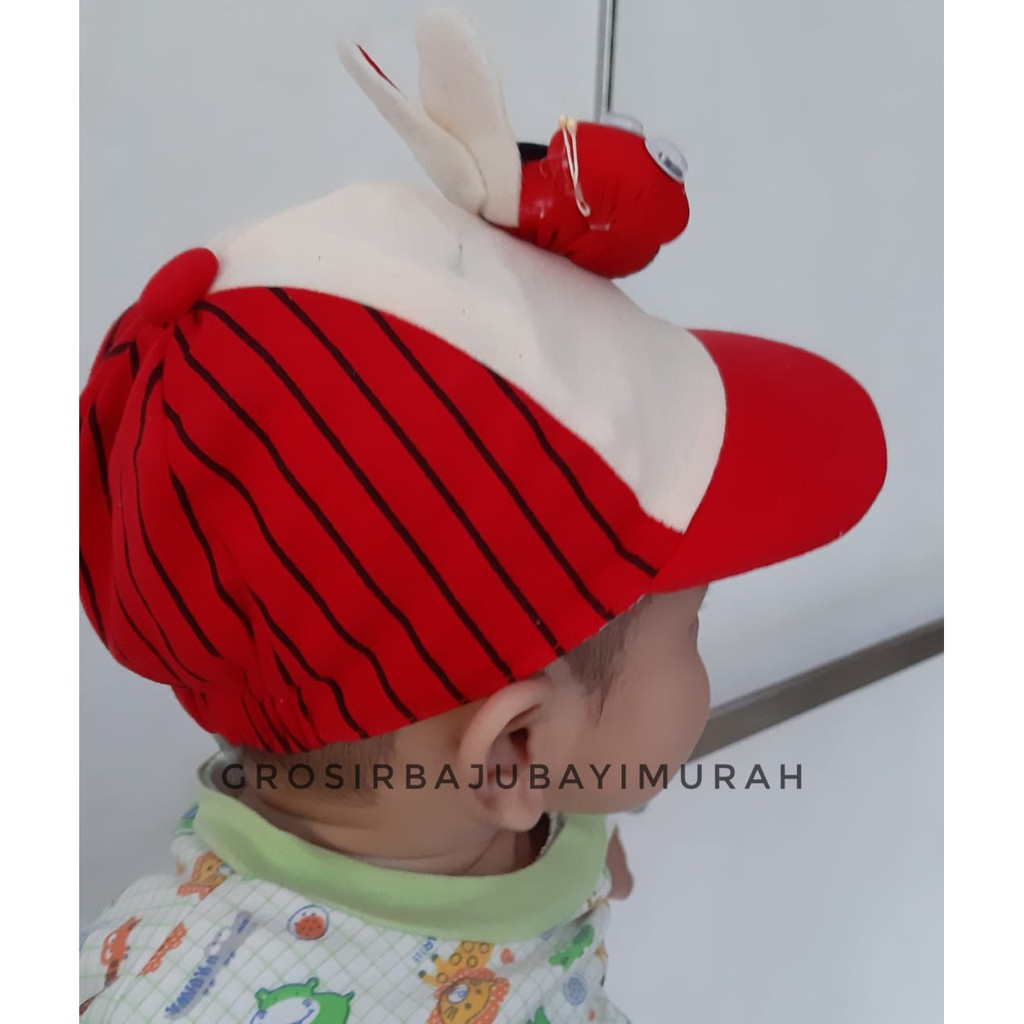 topi bayi MOTIF KELINCI / TOPI LEBAH perlengkapan bayi baru lahir