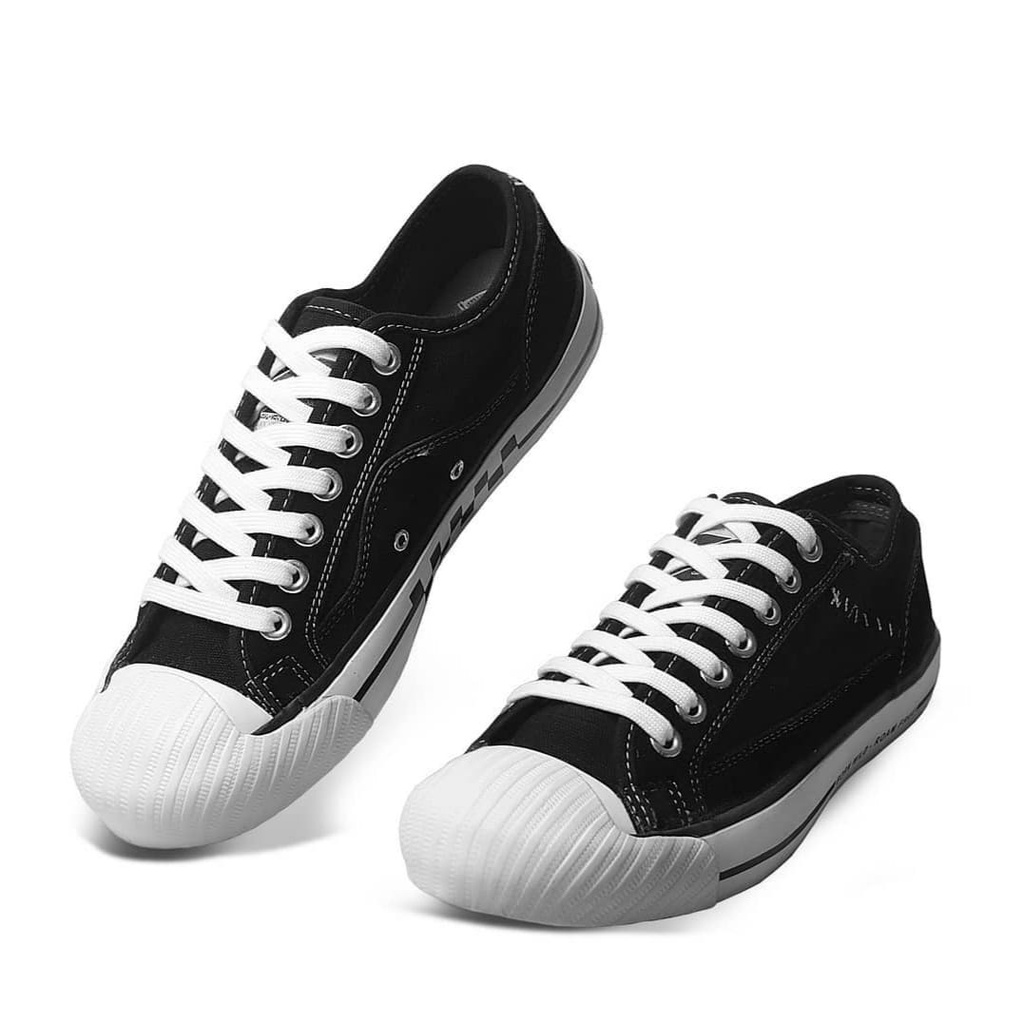 Sepatu Sneaker Pria Exodos57 - Foteino Low - Black&White