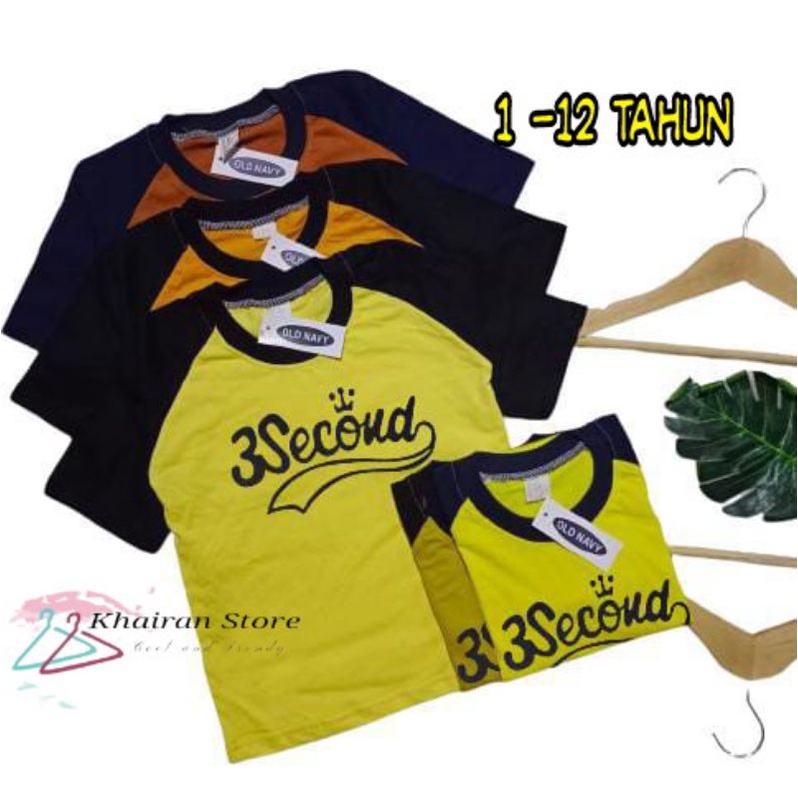 Kaos Anak cowok Distro Baju Anak Pria Reglan laki laki Usia 1 2 3 4 5 6 7 8 9 10 11 12 Tahun