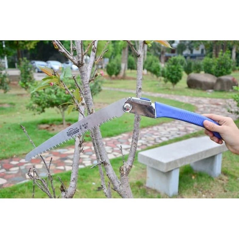 paket peralatan bonsai dapat 4 item gergaji lipat gunting dahan dan ranting tang gegep alat berkebun