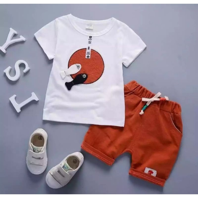 SETELAN ANAK BAJU ANAK MOTIF IKAN 1-5 THN BISA PILIH WARNA HARGA GROSIR BAJU ANAK LAKI LAKI BAJU ANAK PEREMPUAN TER MURAH