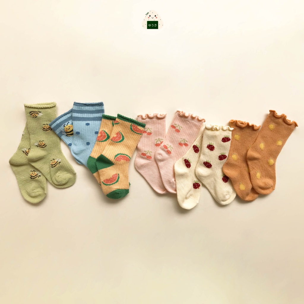 Bohopanna - Ruffle &amp; Basic Socks X The Overtee / Kaos Kaki Bayi Anak