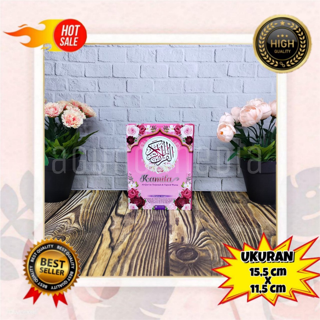 Quran Kamila Hard Cover A6, Quran Terjemahan, Quran Hafalan Mudah, Quran Tajwid Warna Warni Lengkap,