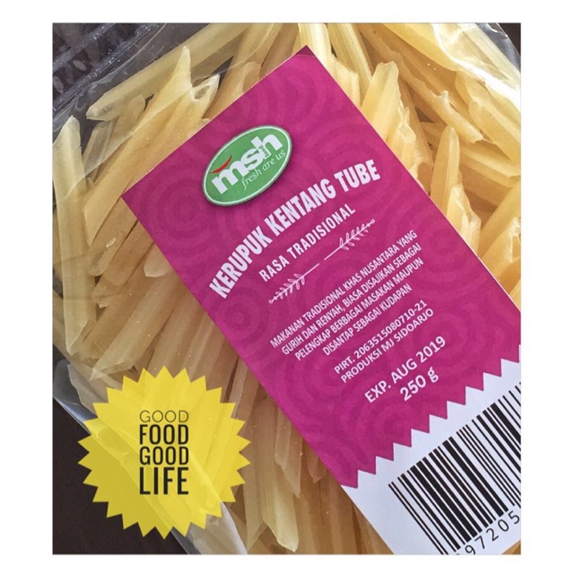 

Kerupuk Kentang Tube