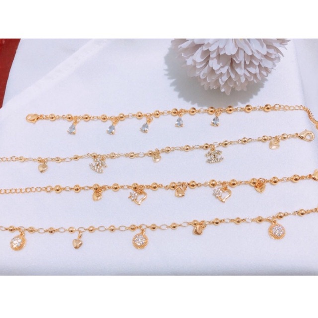 Gelang tangan rombai permata Emas Xuping
