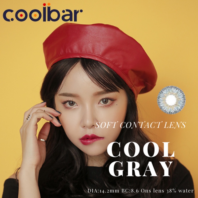 Coolbar Sepasang Lensa Kontak Warna Lensa Warna Diameter14.2 MM Kadar Air 38% Soflens