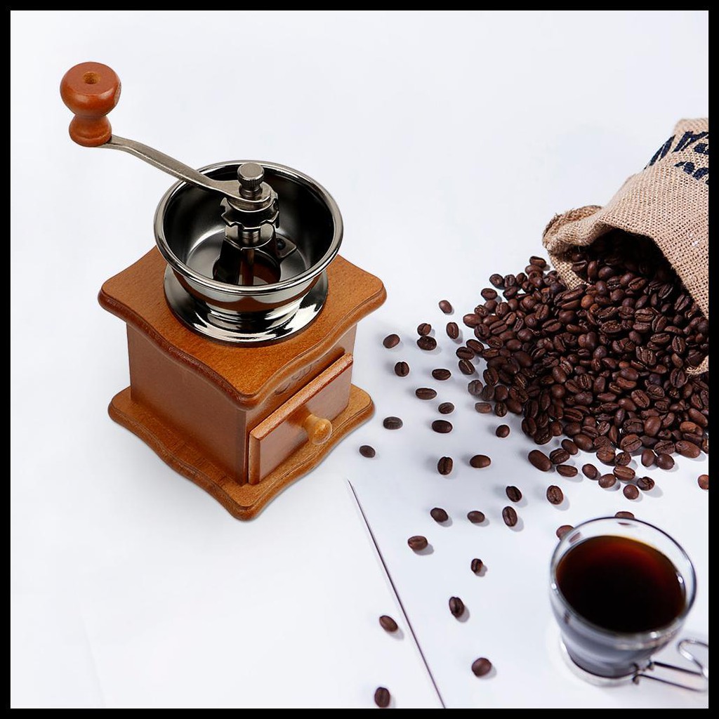 ALAT PENGGILING KOPI MANUAL COFFEE GRINDER - 16290 - BROWN