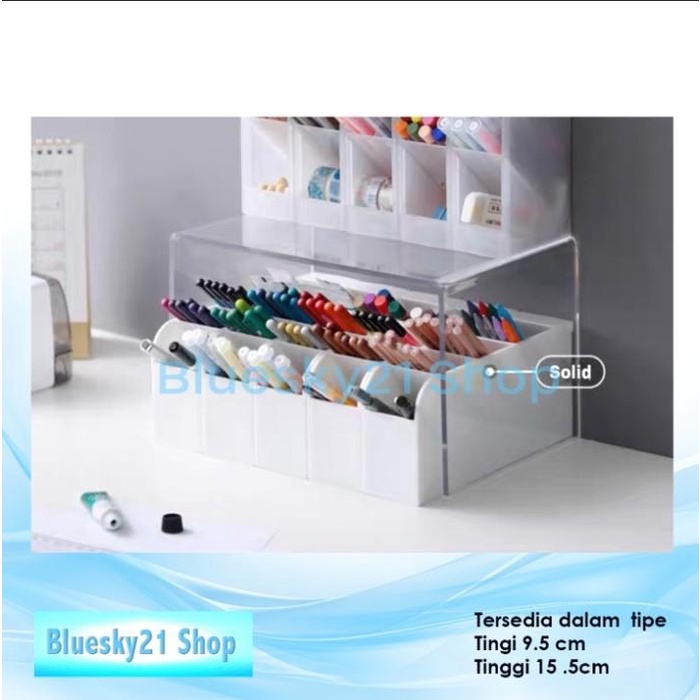 

Delia | Organizer / Rak / Tray / Tatakan Meja Kerja Serbaguna Acrylic Grade